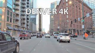 Denver 4K - Mile High City - Driving Downtown