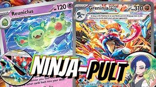 Reuniclus Lets You Play Greninja ex W/ Archeops!  ft. Dragapult ex & Boomerang Energy. PTCGL