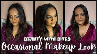 Occasional Makeup Look | Semi-Smokey Eye makeup | Beauty with Bites