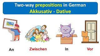 Two-way prepositions in German Akkusativ Dative A2-B1