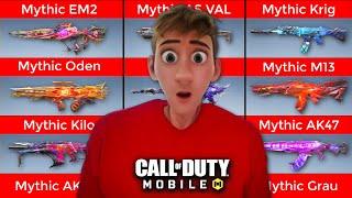 USING EVERY MYTHIC GUN in COD MOBILE  (LIVE)