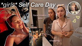 a *not so relaxing* self care day with my sister  | waxing, face masks, spicy noodles