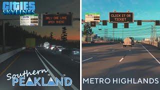 Cities: Skylines - First Person Drive - Commute Home to Timberland