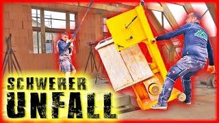 UNFALL AUF DER BAUSTELLE mit BANDSÄGE! | Home Build Solution