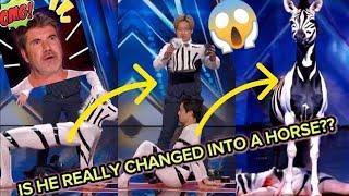 Man Changed into a horse  In America got talent Show | Duo Schumacher #AGT  #americagottalent