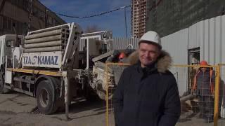 ЖК "Династия". Линейный бетононасос LIEBHERR