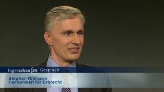 Interview mit Fachanwalt Stephan Rißmann zum Erbrecht auf tagesschau24