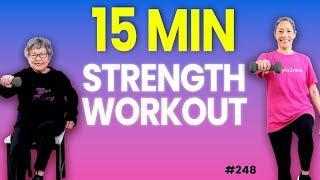 15-Min Strength Workout | Build Muscle with This Low-Impact Routine