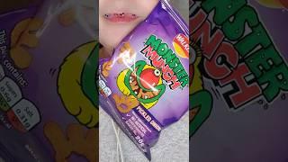 ASMR Satisfying Eating Crunchy Pickled Onion Monster Munch #crunchysounds #asmrcrunch #crisps