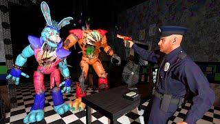 ANIMATRONICS SCARE THE SECURITY GUARD FNAF COOP Garry's Mod