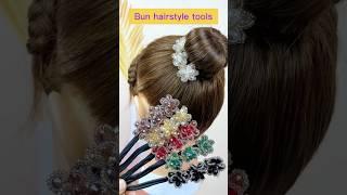 Twist hair clips bun hairstyle maker️ #hairstylist #hairstyle #hairclips #easyhairstyle #shefav