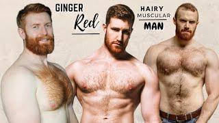 Ginger Red Hairy Muscular Bodybuilders