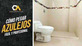 como pegar azulejo de manera fácil y profesional (paso a paso) #azulejos #baños