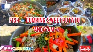 Fish  Dumping, sweet potato  with  yam  