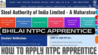 SAIL Bhilai Apprentice 2023, How to apply sail apprentice, Nats Potral Apprentice Apply