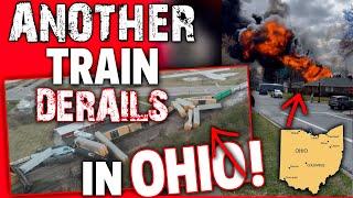 ANOTHER Train DERAILS In OHIO! +WARNING Chemical EXPLOSION!