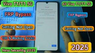 Vivo T1/T1 5G FRP Bypass Android 14 Settings Not Opening 2025 Without PC 2025