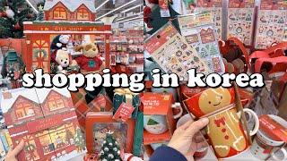 shopping in korea vlog  daiso stationery haul Christmas series unboxing 다이소 신상