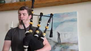 Playing Bagpipes on North Uist