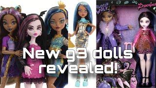 MONSTER HIGH NEWS! New G3 budget Draculaura and Clawdeen dolls revealed, Monsteristas Cleo +more!