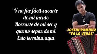 Jostin Ramirez - Ya Lo Veras (Letra Oficial)