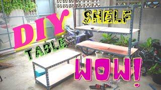 Angle Steel Shelf DIY Project || Storage Shelves Heavy Duty DIY