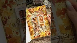 ASMR fall spread|#asmr #journaling #journal #scrapbooking #journalwithme #fall #autumn #fyp