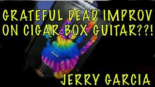 Jerry Garcia Grateful Dead cigar box guitar by Bluesboy Jag Jazz Improv??