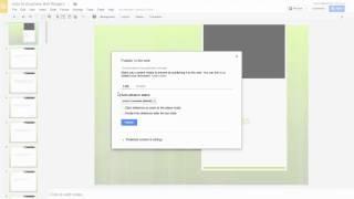 Publishing Google Slides to the Web