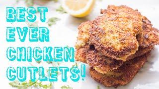 Crispy Italian Breaded Chicken Cutlets