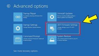 حل مشكلة دخول للبيوس بسبب اختفاء خيار UEFI في ويندوز Fix UEFI Firmware missing in Windows 11/10/8/7