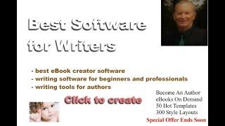  Best Software For Writers ▶ Best eBook Creator Software Writing Tools Video