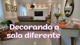 DECORANDO A SALA DIFERENTE l transformei ítens de decoração l tour