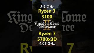 Ryzen 3 3100 vs Ryzen 7 5700x3D in Kingdom Come: Deliverance 2 | RTX 3080 Ti [ 1080p ]