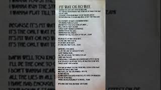 My Way or No Way  - David Emery Hyden 1994