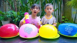 AZAM ISI BALON AIR JADI ES BATU  FINGER SONG COLOR BALLON