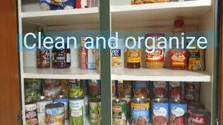 Cleaning and Organizing Cabinets for Food Storage