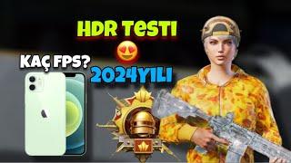 2024 YILI İPHONE 12 HDR TESTİ | PUBG PERFORMANS İOS 18!