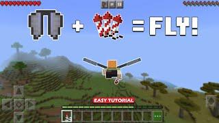 How to Fly/Use ELYTRA in Minecraft Pocket Edition - TUTORIAL