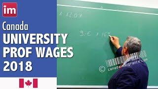 University Professor Salary in Canada (2018) - Wages in Canada