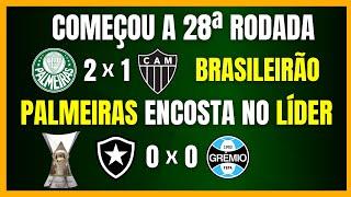 BRASILEIRÃO | BOTAFOGO TROPEÇA | PALMEIRAS A UM PONTO DO LÍDER