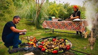 TRADITIONAL AZERBAIJANI CUISINE - Sajichi | Cooking Meat with Pomegranate | Autumn Days