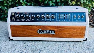 1985 Carvin X100 combo to head conversion & restoration Albino gator tolex and mahogany front