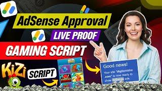 Google AdSense Approval Throught Kizi Gaming Script Live Proof || AdSense Approval 2025 || #it4you