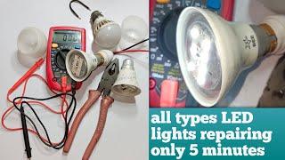 all types led lights repairing only 5 minutes#az electrical works#led light repairing