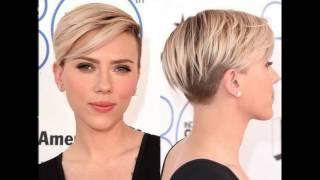 Asymmetric short haircut with a temple undercut