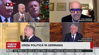 CHECK MEDIA.  CRIZĂ POLITICĂ ÎN FRANȚA ȘI GERMANIA  P2/2