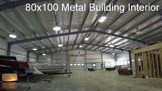 80x100 Metal Building Update: Interior Tour