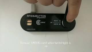 Ibutton and 125khz  RFID  tag/keychain/card copier