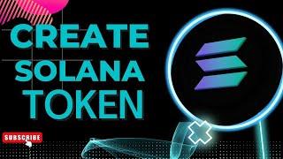 Create your Solana token in 17 mins ⏱ Listing, market, liquidity pool!